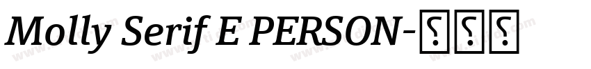 Molly Serif E PERSON字体转换 Molly Serif E PERSON字体转换